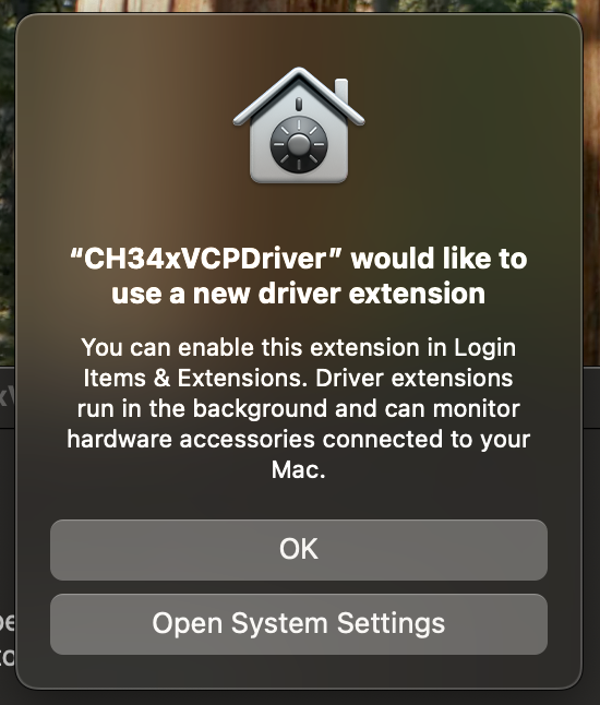 Allow the driver extension